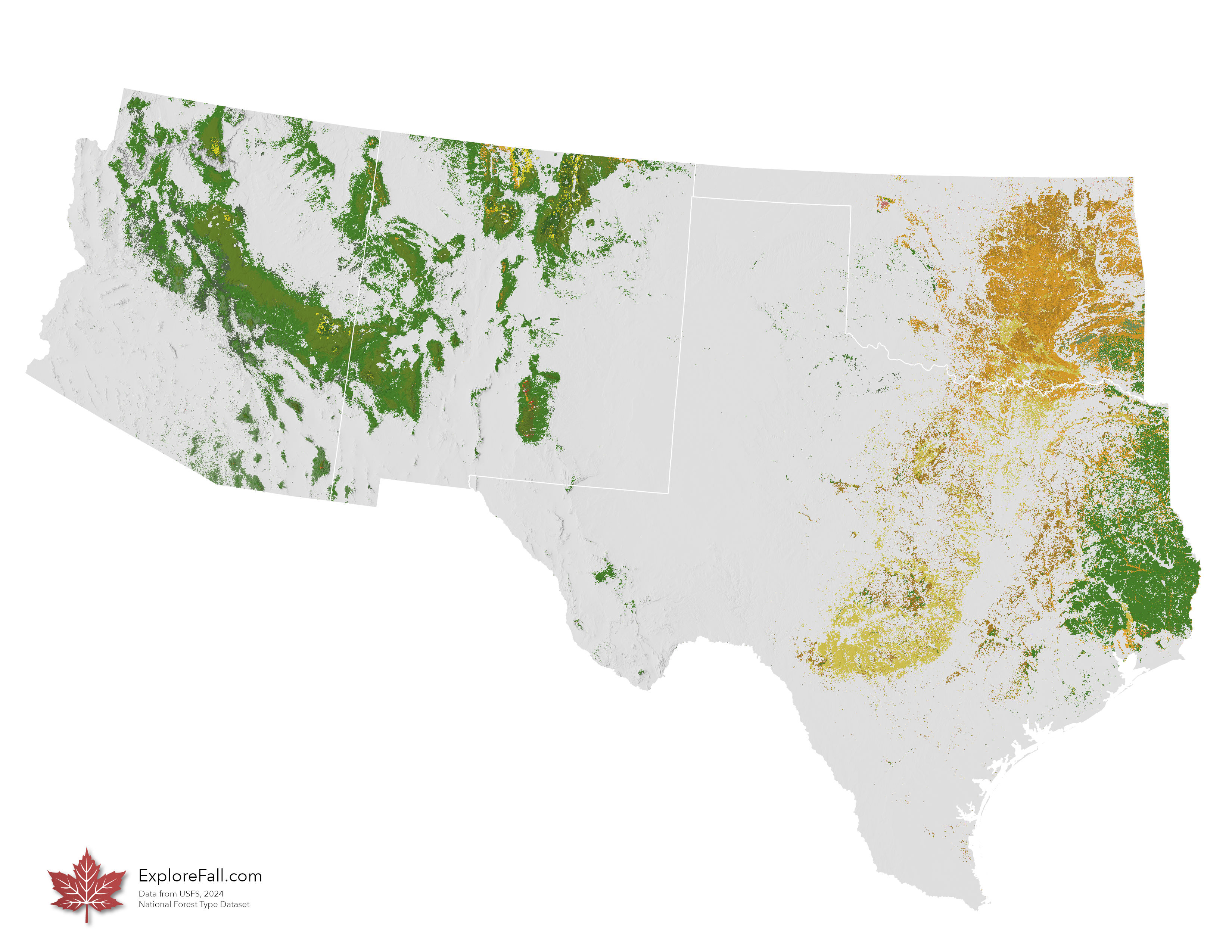 Southwest fall foliage colors
