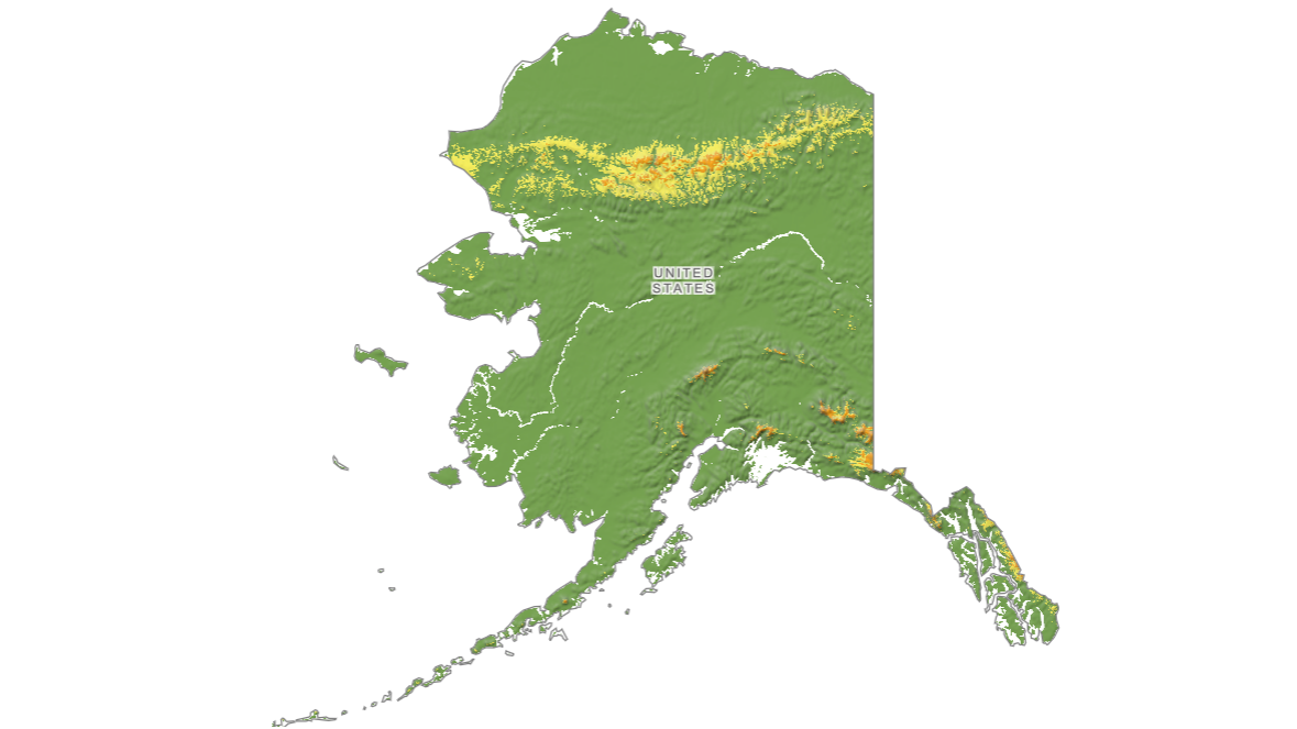 Alaska fall foliage map
