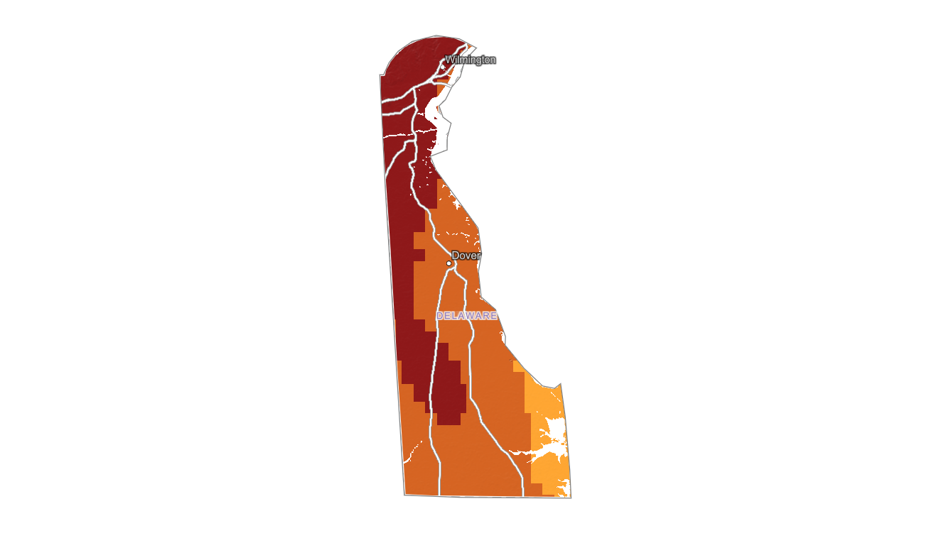 Delaware fall foliage map